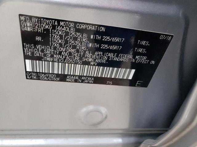 Photo 10 from auction – 2018 TOYOTA RAV4 LE with VIN JTMBFREV2JD252150