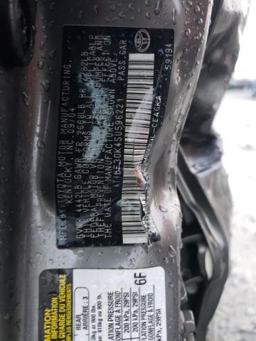 Photo 10 from auction – 2005 TOYOTA CAMRY LE with VIN 4T1BF30K45U596221