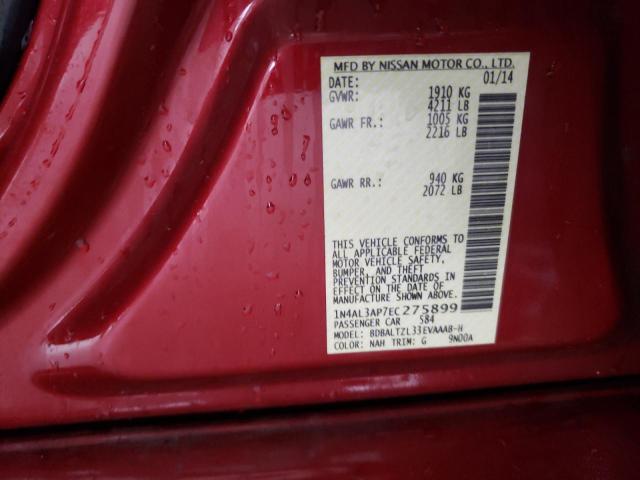 Photo 10 from auction – 2014 NISSAN ALTIMA 2.5 with VIN 1N4AL3AP7EC275899