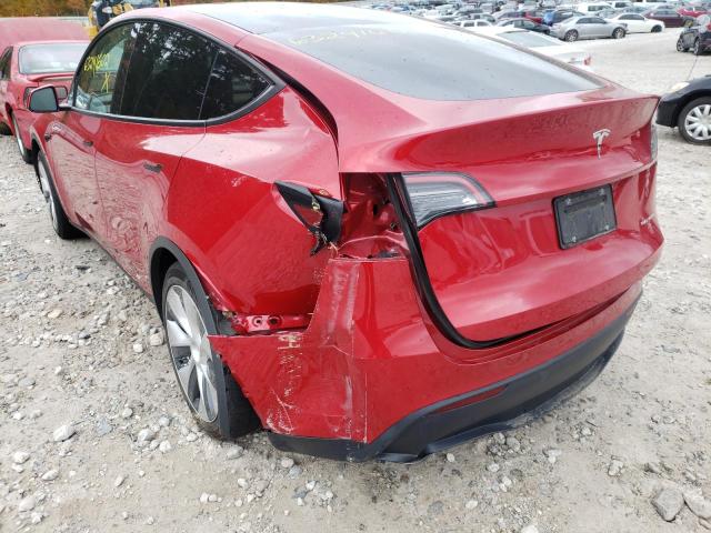 Photo 9 from auction – 2021 TESLA MODEL Y with VIN 5YJYGDEE3MF106007