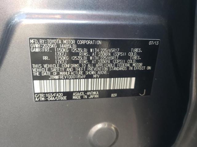 Photo 10 from auction – 2013 TOYOTA RAV4 XLE with VIN JTMWFREV1DD018569