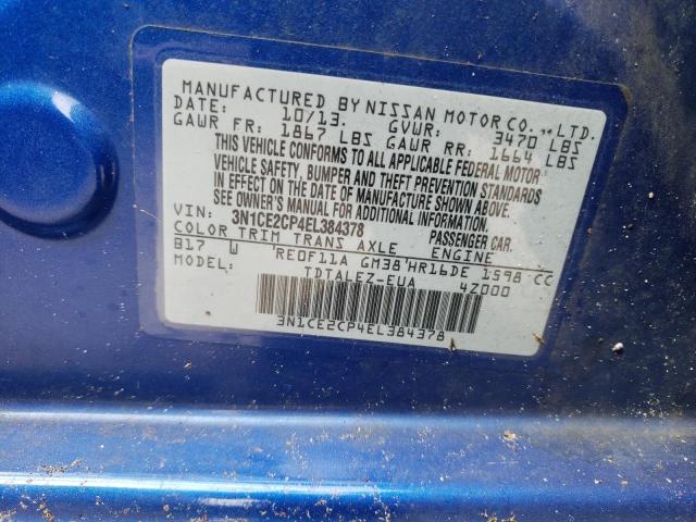 Photo 10 from auction – 2014 NISSAN VERSA NOTE with VIN 3N1CE2CP4EL384378
