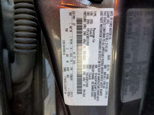 Photo 10 from auction – 2015 FORD FOCUS S with VIN 1FADP3E24FL348681