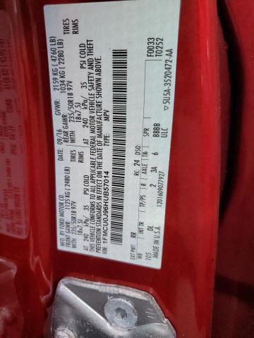 Photo 10 from auction – 2017 FORD ESCAPE TIT with VIN 1FMCU0J96HUB57014