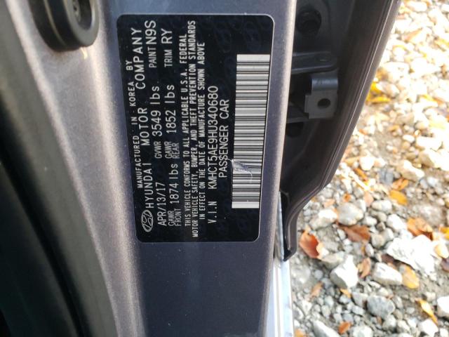Photo 10 from auction – 2017 HYUNDAI ACCENT SE with VIN KMHCT5AE9HU340680