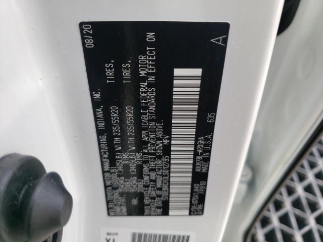 Photo 10 from auction – 2020 TOYOTA HIGHLANDER with VIN 5TDEBRCH3LS012795