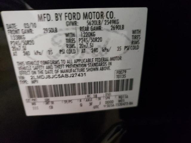 Photo 10 from auction – 2010 LINCOLN MKX with VIN 2LMDJ8JC5ABJ27431