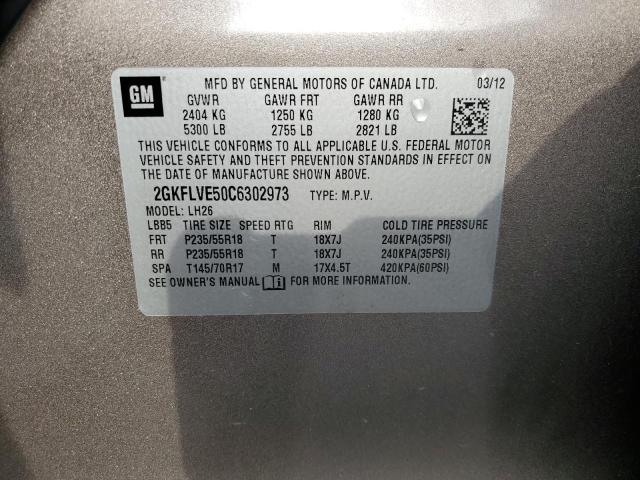 Photo 10 from auction – 2012 GMC TERRAIN SL with VIN 2GKFLVE50C6302973
