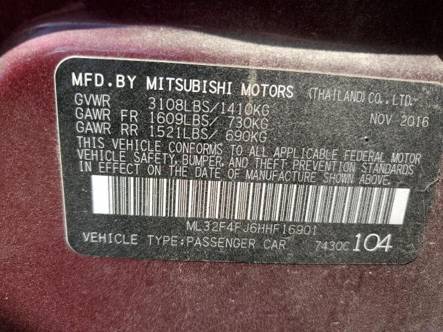Photo 10 from auction – 2017 MITSUBISHI MIRAGE G4 with VIN ML32F4FJ6HHF16901