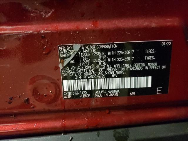 Photo 10 from auction – 2022 TOYOTA RAV4 XLE with VIN JTMP1RFV6ND086725