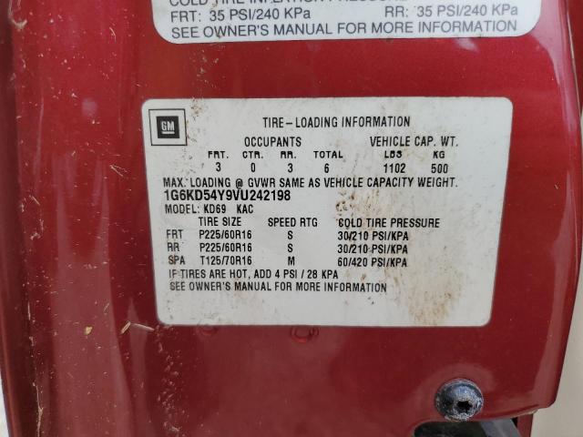Photo 10 from auction – 1997 CADILLAC DEVILLE with VIN 1G6KD54Y9VU242198