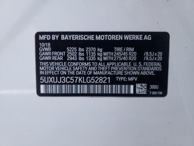 Photo 10 from auction – 2019 BMW X4 XDRIVE3 with VIN 5UXUJ3C57KLG52821