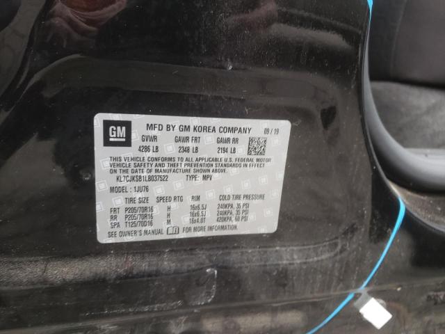 Photo 10 from auction – 2020 CHEVROLET TRAX LS with VIN KL7CJKSB1LB037522