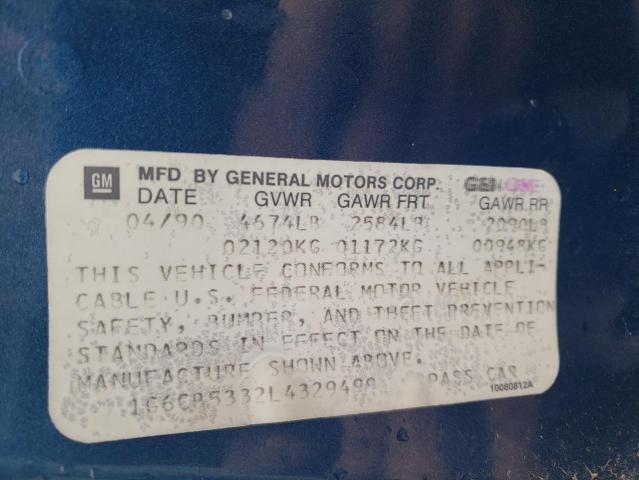 Photo 10 from auction – 1990 CADILLAC FLEETWOOD with VIN 1G6CB5332L4329499