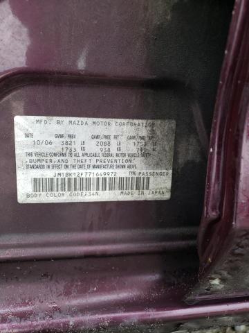 Photo 10 from auction – 2007 MAZDA 3 I with VIN JM1BK12F771649972
