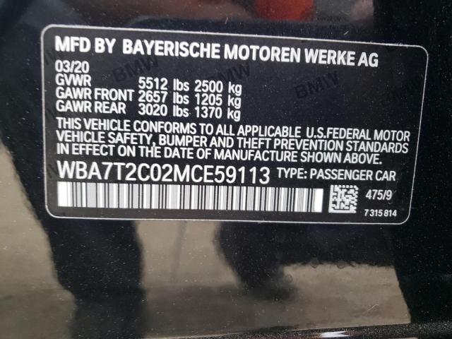 Photo 10 from auction – 2021 BMW 740 I with VIN WBA7T2C02MCE59113