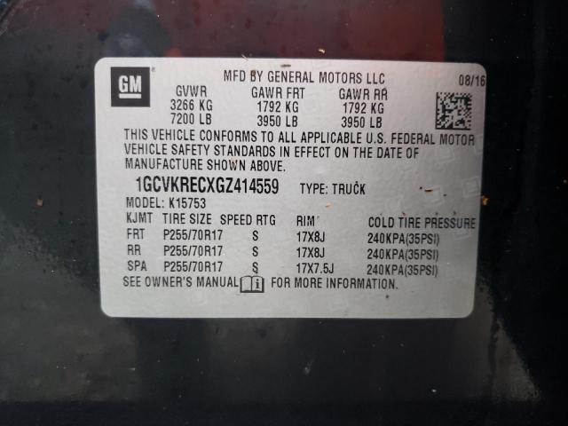 Photo 10 from auction – 2016 CHEVROLET SILVERADO with VIN 1GCVKRECXGZ414559