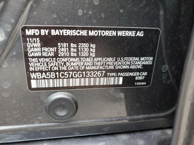 Photo 10 from auction – 2016 BMW 535 I with VIN WBA5B1C57GG133267