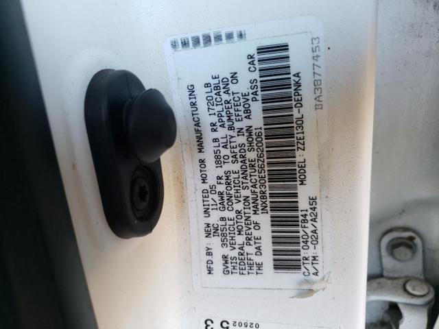 Photo 10 from auction – 2006 TOYOTA COROLLA CE with VIN 1NXBR30E56Z620061