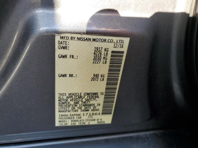 Photo 10 from auction – 2017 NISSAN ALTIMA 2.5 with VIN 1N4AL3APXHC171864