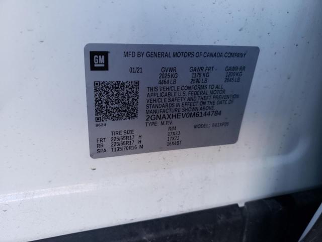 Photo 10 from auction – 2021 CHEVROLET EQUINOX LS with VIN 2GNAXHEV0M6144784