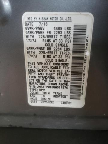 Photo 10 from auction – 2016 NISSAN ROGUE S with VIN JN8AT2MT6GW017876