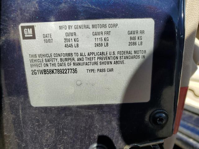Photo 10 from auction – 2008 CHEVROLET IMPALA LS with VIN 2G1WB58K789227736