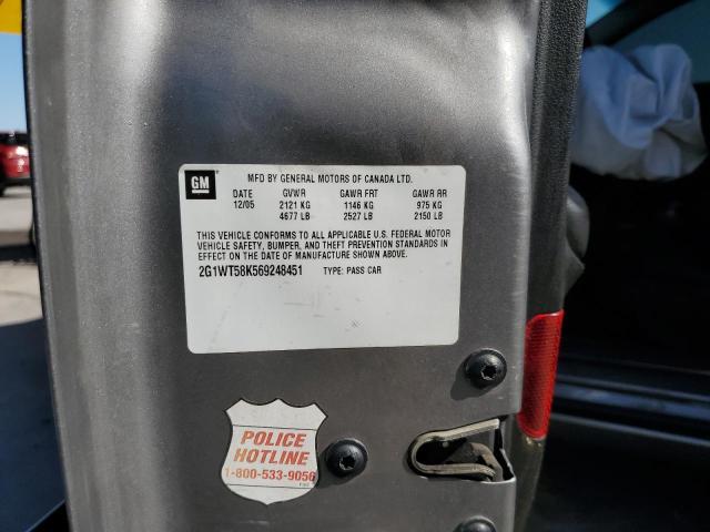 Photo 10 from auction – 2006 CHEVROLET IMPALA LT with VIN 2G1WT58K569248451