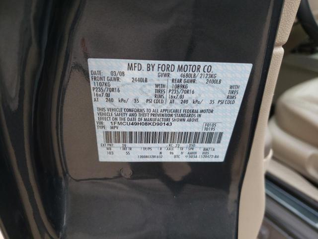 Photo 10 from auction – 2008 FORD ESCAPE HEV with VIN 1FMCU49H08KD90143