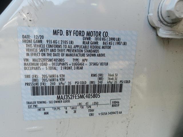 Photo 10 from auction – 2021 FORD ECOSPORT S with VIN MAJ3S2FE5MC405805