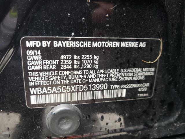 Photo 10 from auction – 2015 BMW 528 I with VIN WBA5A5C5XFD513990