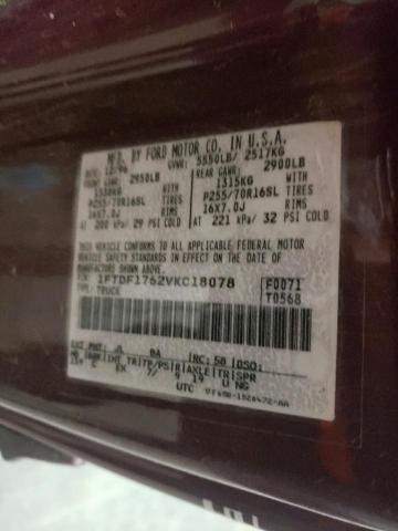 Photo 10 from auction – 1997 FORD F150 with VIN 1FTDF1762VKC18078