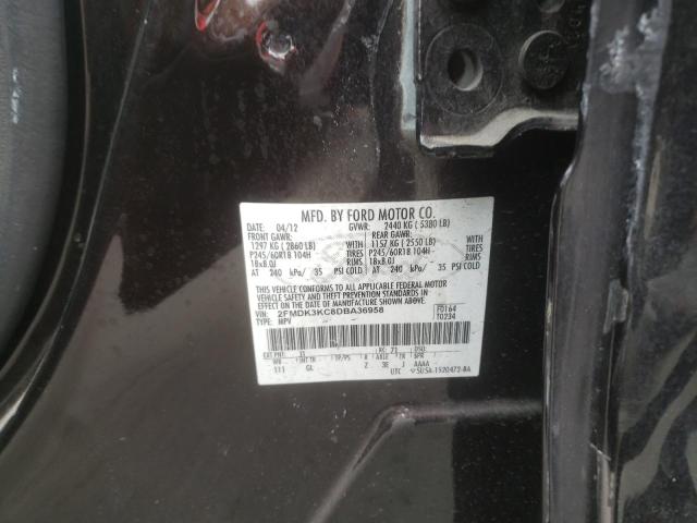 Photo 10 from auction – 2013 FORD EDGE LIMIT with VIN 2FMDK3KC8DBA36958