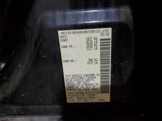 Photo 10 from auction – 2016 NISSAN ALTIMA 2.5 with VIN 1N4AL3AP6GN355718