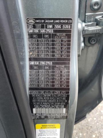 Photo 10 from auction – 2018 LAND ROVER DISCOVERY with VIN SALCR2RX5JH740198