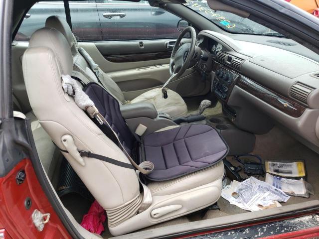 Photo 5 from auction – 2004 CHRYSLER SEBRING LI with VIN 1C3EL65R34N335919
