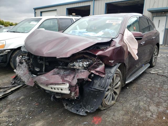 Photo 2 from auction – 2016 ACURA MDX TECHNO with VIN 5FRYD4H46GB061286