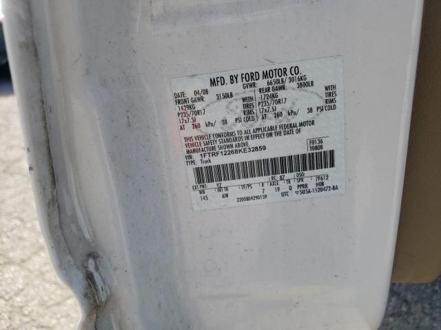 Photo 10 from auction – 2008 FORD F150 with VIN 1FTRF12268KE32859