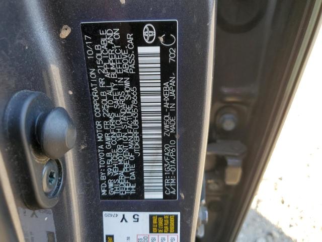 Photo 10 from auction – 2017 TOYOTA PRIUS with VIN JTDKBRFU8H3578665