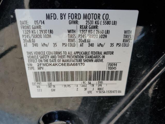 Photo 10 from auction – 2014 FORD EDGE LIMIT with VIN 2FMDK4KC6EBA68170