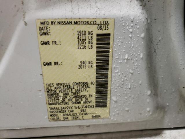 Photo 10 from auction – 2015 NISSAN ALTIMA 2.5 with VIN 1N4AL3AP2FC567400