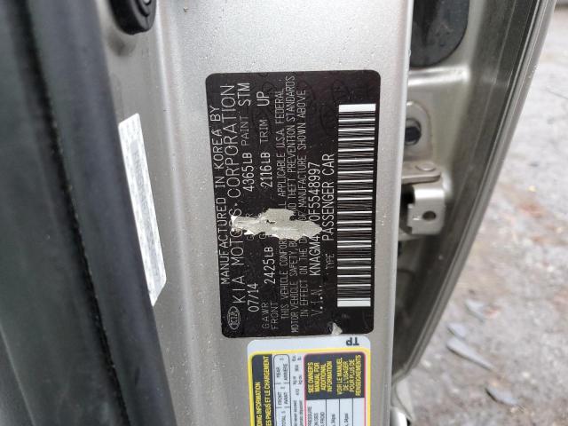 Photo 10 from auction – 2015 KIA OPTIMA LX with VIN KNAGM4A70F5548997