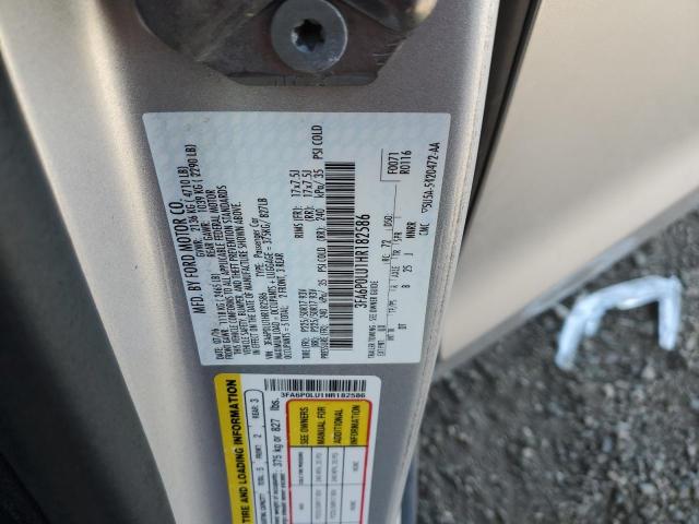 Photo 10 from auction – 2017 FORD FUSION SE with VIN 3FA6P0LU1HR182586