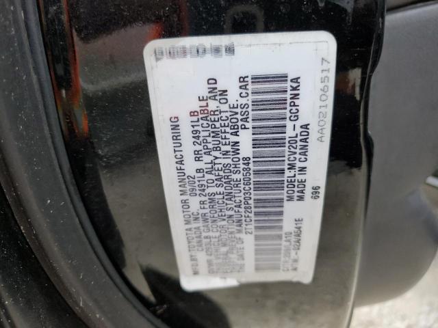 Photo 10 from auction – 2003 TOYOTA CAMRY SOLA with VIN 2T1CF28P03C605848