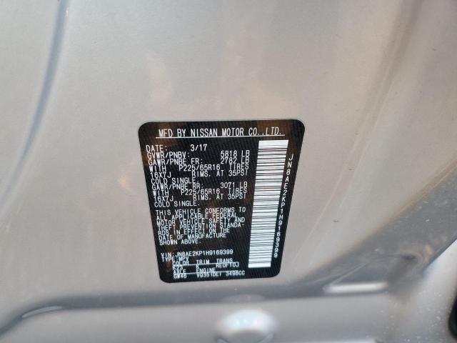 Photo 10 from auction – 2017 NISSAN QUEST S with VIN JN8AE2KP1H9169399