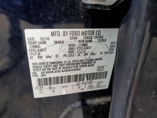 Photo 10 from auction – 2010 FORD EDGE SE with VIN 2FMDK3GC4ABB24992