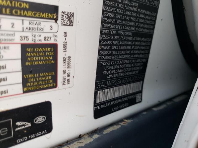 Photo 10 from auction – 2022 LAND ROVER RANGE ROVE with VIN SALWR2SU6NA205568