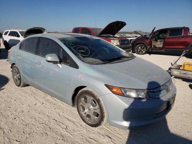 Photo 1 from auction – 2012 HONDA CIVIC HYBR with VIN JHMFB4F2XCS000390