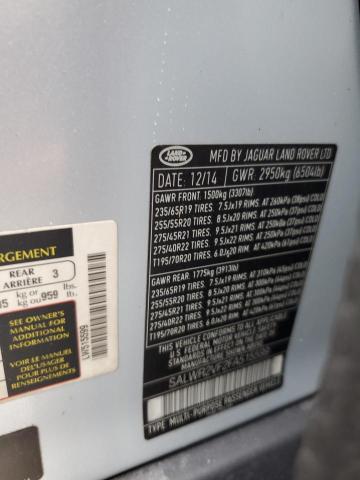 Photo 10 from auction – 2015 LAND ROVER RANGE ROVE with VIN SALWR2VF2FA515599