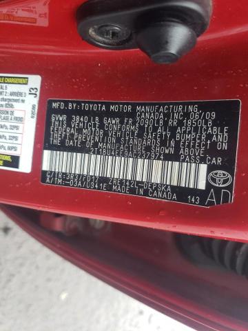 Photo 10 from auction – 2010 TOYOTA COROLLA BA with VIN 2T1BU4EE9AC237974